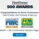 Zonar’s Customers Pike Electric and Henkels & McCoy Named To the FleetOwner 500 Awards